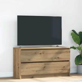 Mueble para TV madera de ingeniería roble artisan 100x35x54 cm