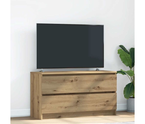 Mueble para TV madera de ingeniería roble artisan 100x35x54 cm