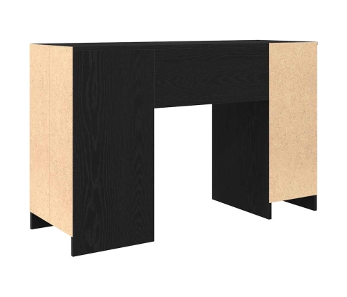 Escritorio roble negro 120x42x76 cm madera de ingeniería