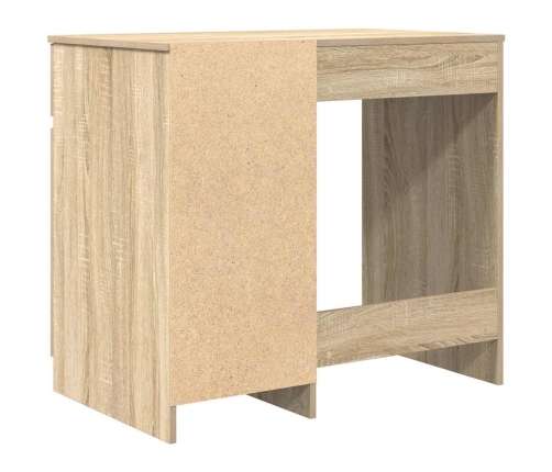 Escritorio roble Sonoma 86x49x76 cm madera de ingeniería