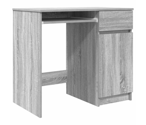 Escritorio Sonoma gris 86x49x76 cm madera de ingeniería