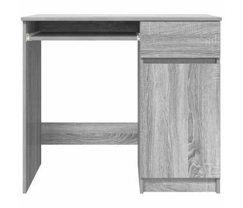 Escritorio Sonoma gris 86x49x76 cm madera de ingeniería