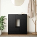 Aparador con cajones y puertas roble negro 70,5x34x74,5 cm