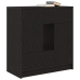 Aparador con cajones y puertas roble negro 70,5x34x74,5 cm