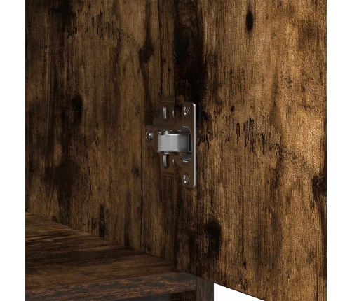 Aparador con cajones y puertas roble ahumado 70,5x34x74,5 cm