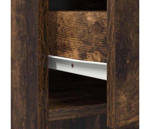 Aparador con cajones y puertas roble ahumado 70,5x34x74,5 cm
