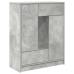 Aparador con cajones y puertas gris hormigón 73x31x90 cm