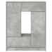 Aparador con cajones y puertas gris hormigón 73x31x90 cm