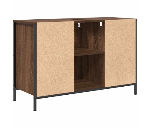 Mueble de lavabo con cajones roble marrón 90x34,5x60 cm