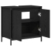 Mueble de baño con lavabo negro 60x34,5x60 cm