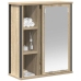 Mueble de baño de pared con espejo roble Sonoma 50x21x60 cm