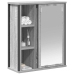 Mueble de baño de pared con espejo gris Sonoma 50x21x60 cm