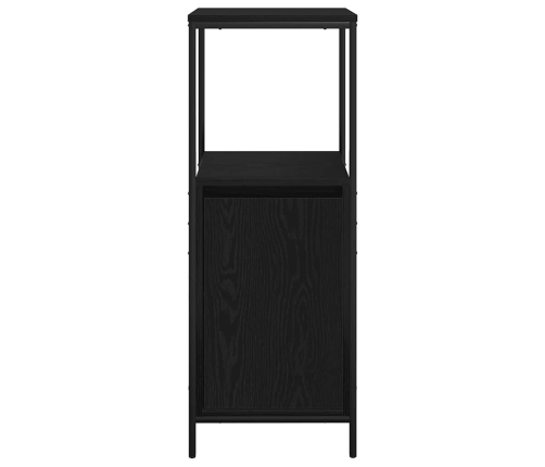 Mueble de baño con estantes roble negro 36x35x95 cm