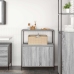 Mueble de baño con estantes gris Sonoma 76,5x35x95 cm