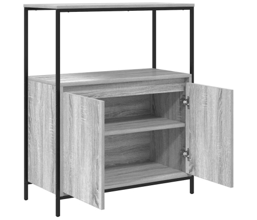 Mueble de baño con estantes gris Sonoma 76,5x35x95 cm