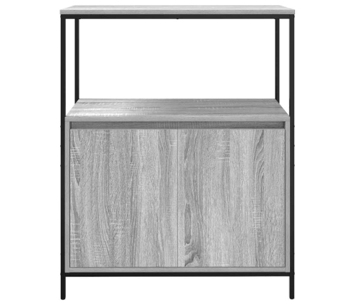 Mueble de baño con estantes gris Sonoma 76,5x35x95 cm