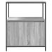 Mueble de baño con estantes gris Sonoma 76,5x35x95 cm