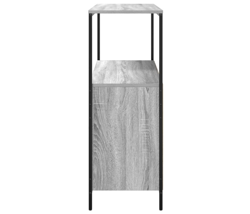 Mueble de baño con estantes gris Sonoma 76,5x35x95 cm