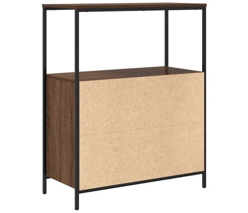 Mueble de baño con estantes roble marrón 76,5x35x95 cm