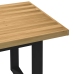 Mesa de comedor "NOAIN" patas U madera maciza pino 180x90x75 cm