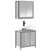 Set de muebles de baño 2 pzas madera contrachapada gris sonoma