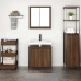 Set de muebles baño 2 pzas madera contrachapada marrón roble