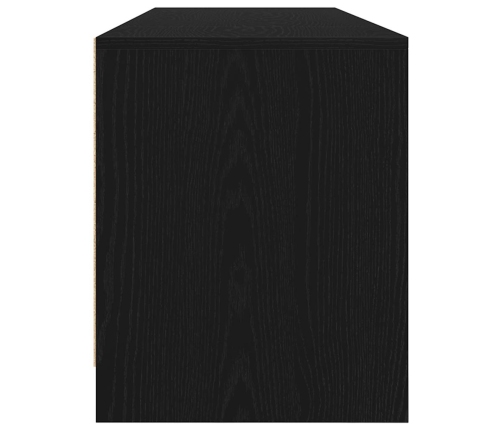 Mueble de TV de madera de roble negro 188,5x41x50 cm