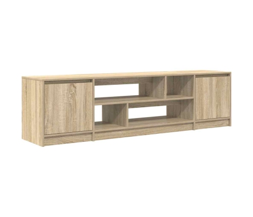 Mueble de TV de roble Sonoma 188,5x41x50 cm Madera ingeniería