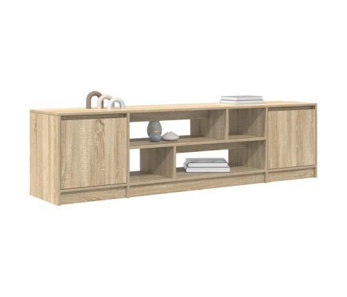 Mueble de TV de roble Sonoma 188,5x41x50 cm Madera ingeniería