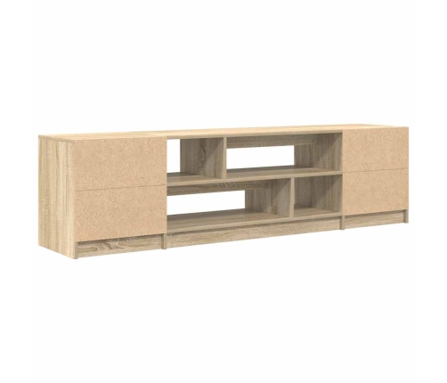 Mueble de TV de roble Sonoma 188,5x41x50 cm Madera ingeniería