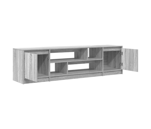 Mueble de TV Sonoma gris 188,5x41x50 cm madera de ingeniería