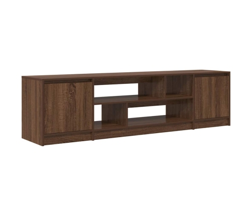 Mueble de TV roble marrón 188,5x41x50 cm madera de ingeniería