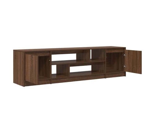 Mueble de TV roble marrón 188,5x41x50 cm madera de ingeniería