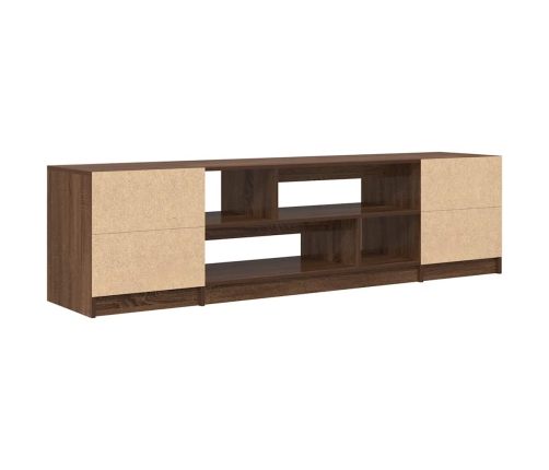 Mueble de TV roble marrón 188,5x41x50 cm madera de ingeniería