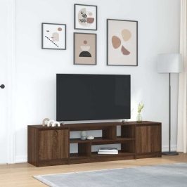 Mueble de TV roble marrón 188,5x41x50 cm madera de ingeniería