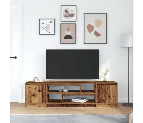 Mueble de TV de madera antigua 188,5x41x50 cm Madera ingeniería