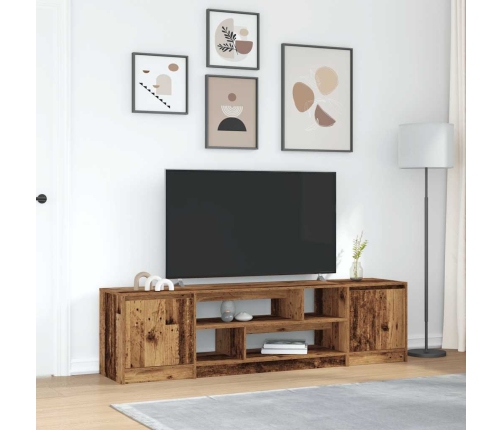 Mueble de TV de madera antigua 188,5x41x50 cm Madera ingeniería