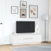 Mueble de TV con luces LED blanco 160,5x41x50 cm