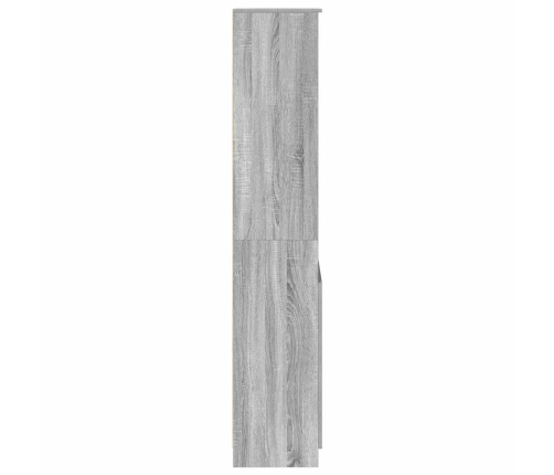 Aparador de madera de ingeniería Sonoma gris 50x35x180 cm