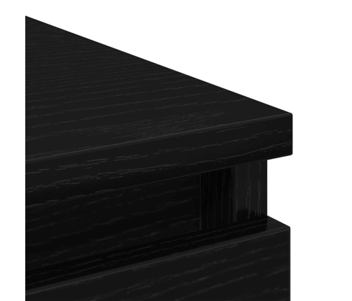 Aparador de madera de roble negro 100x35x99 cm