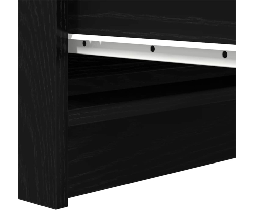 Aparador de madera de roble negro 100x35x99 cm