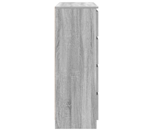 Aparador  Sonoma gris 100x35x99 cm madera de ingeniería