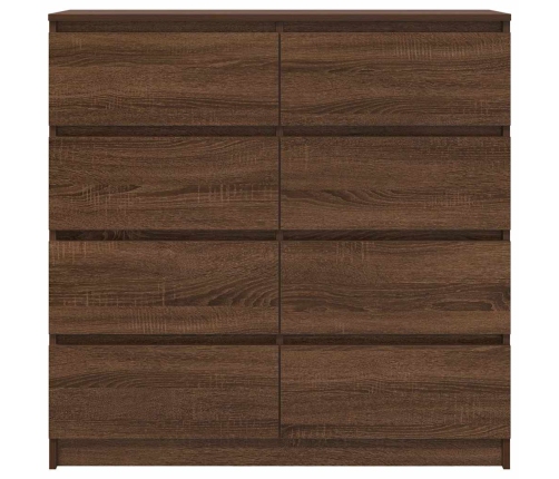 Aparador roble marrón 100x35x99 cm madera de ingeniería