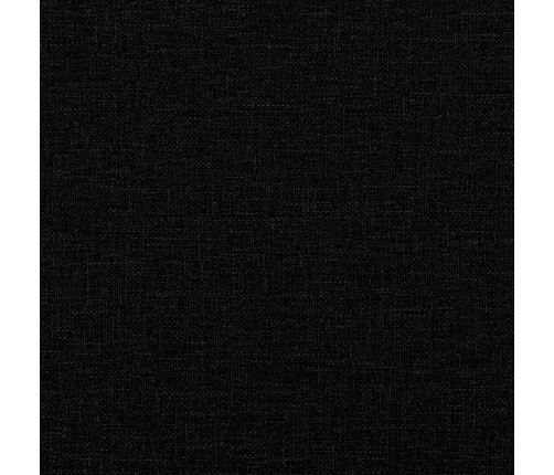 Sofá de 2 plazas con chaise longue en forma L negra 125cm
