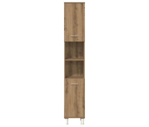 Juego de muebles baño 4 piezas madera ingeniería roble artisan