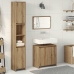 Juego de muebles baño 3 piezas madera ingeniería roble artisan