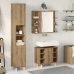 Juego de muebles baño 3 piezas madera ingeniería roble artisan