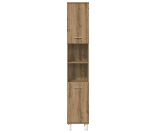 Juego de muebles baño 3 piezas madera ingeniería roble artisan