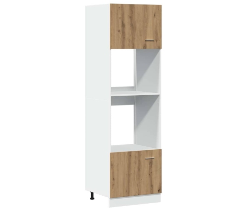 Set de muebles cocina 7 pzas madera ingeniería roble artesanal