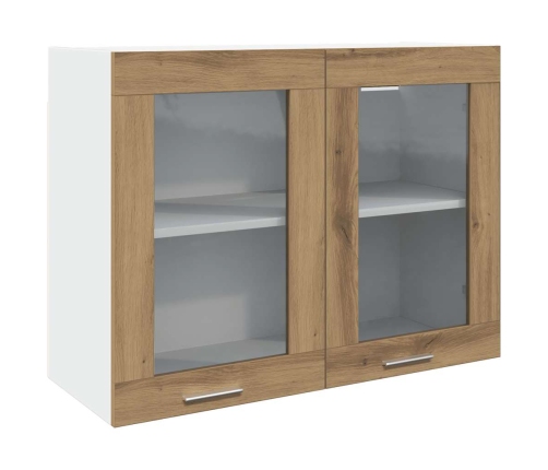 Set de muebles cocina 7 pzas madera ingeniería roble artesanal